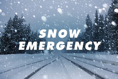 Declaration of Snow Emergency Beginning at 11PM Tonight